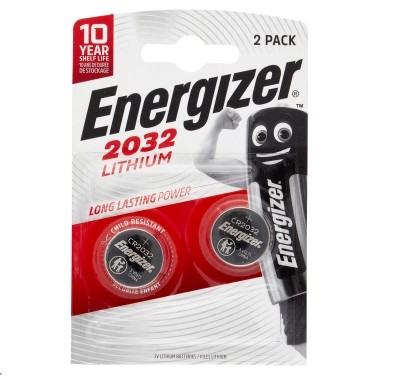 ENERGIZER BATTERIE CR2032 LITHIUM A BOTTONE X2