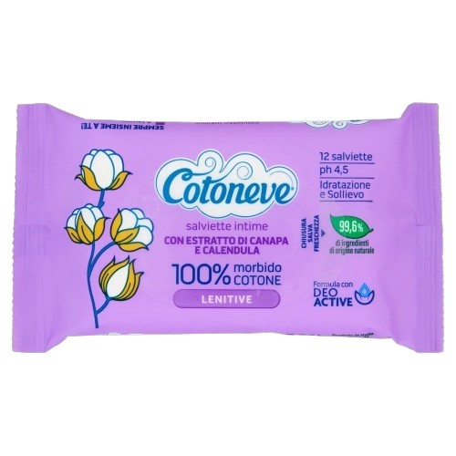 SALVIETTE INTIME COTONEVE LENITIVE PZ.12