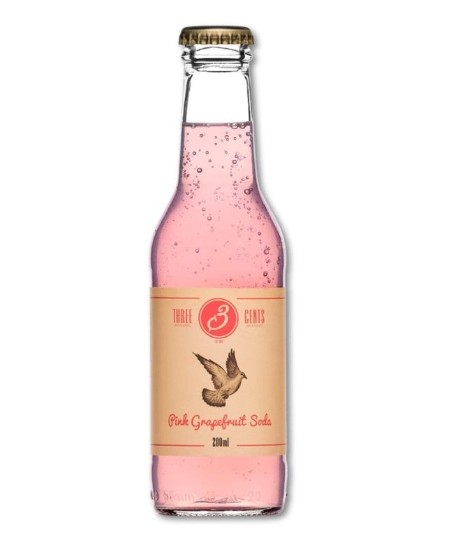 PINK GRAPFRUIT SODA THREE CENTS CL.20