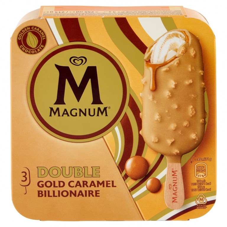 ALGIDA MAGNUM BILLIONAIRE CARAMEL X3