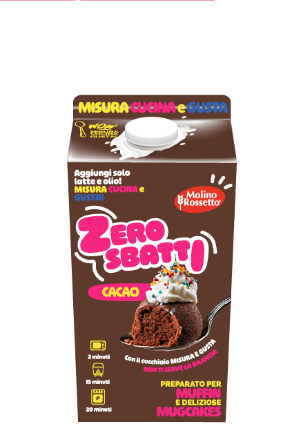 MOLINO ROSSETTO ZERO SBATTI CACAO GR.500