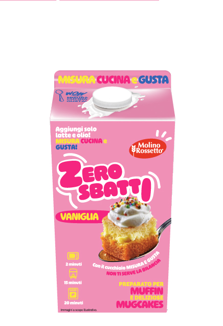 MOLINO ROSSETTO ZERO SBATTI VANIGLIA GR.500