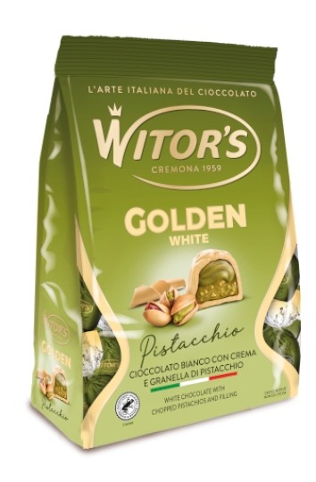 WITOR'S PRALINE GOLDEN PISTACCHIO WHITE GR.200 BS