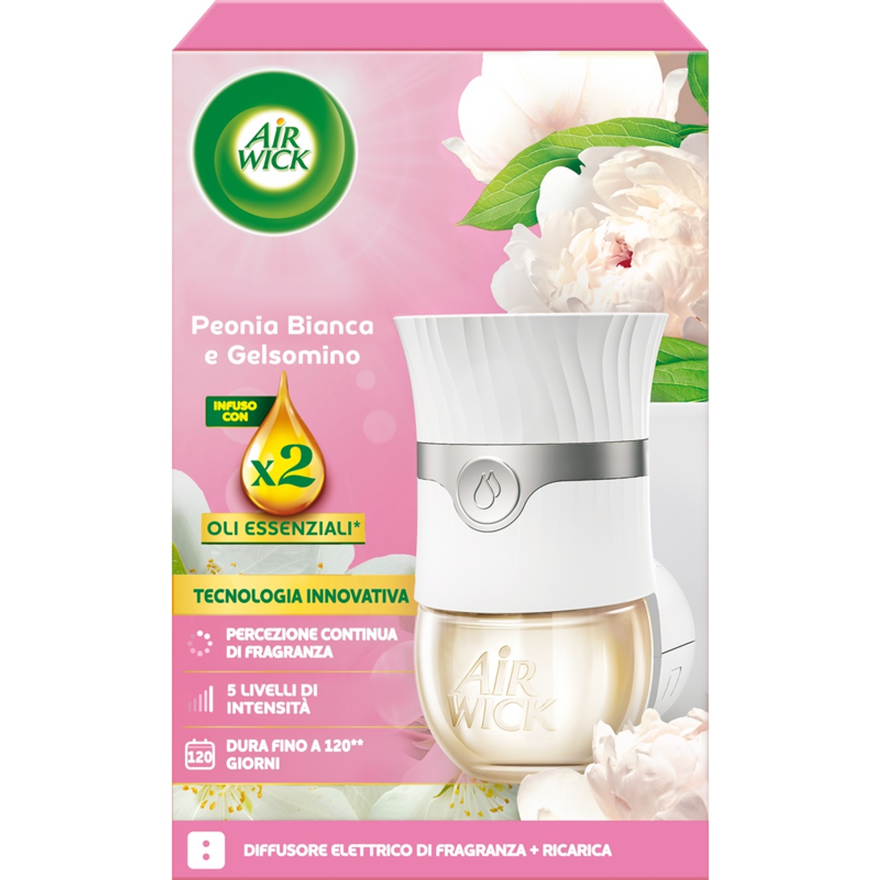 DEO AIR WICK ELETTRICO COMPLETO PEONIA