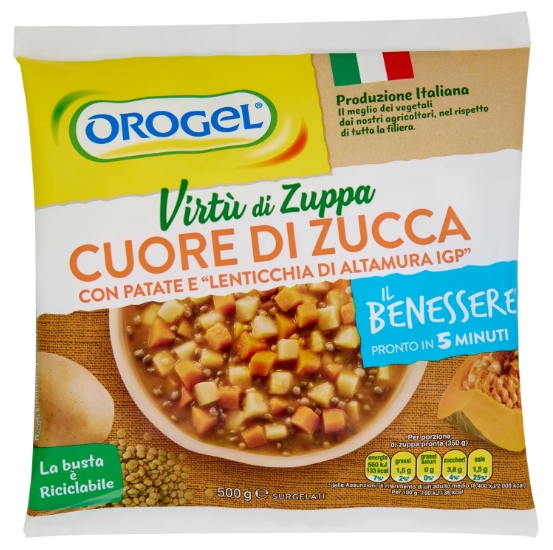 OROGEL VIRTU'DI ZUPPA CUORE DI ZUCCA G500