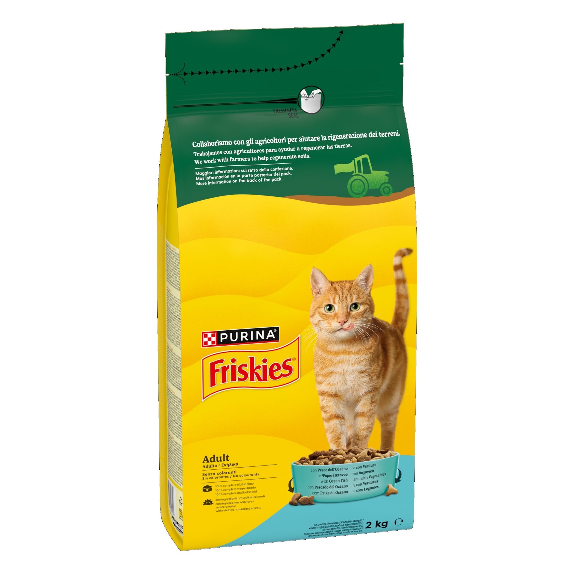 FRISKIES GATTO SECCO KG.2 PESCE E VERDURE
