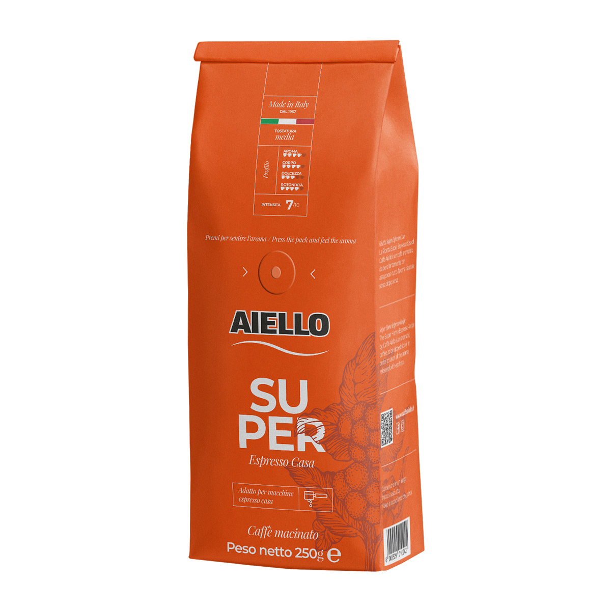 CAFFE' AIELLO SUPER MISCELA ESPR.CASA GR.250