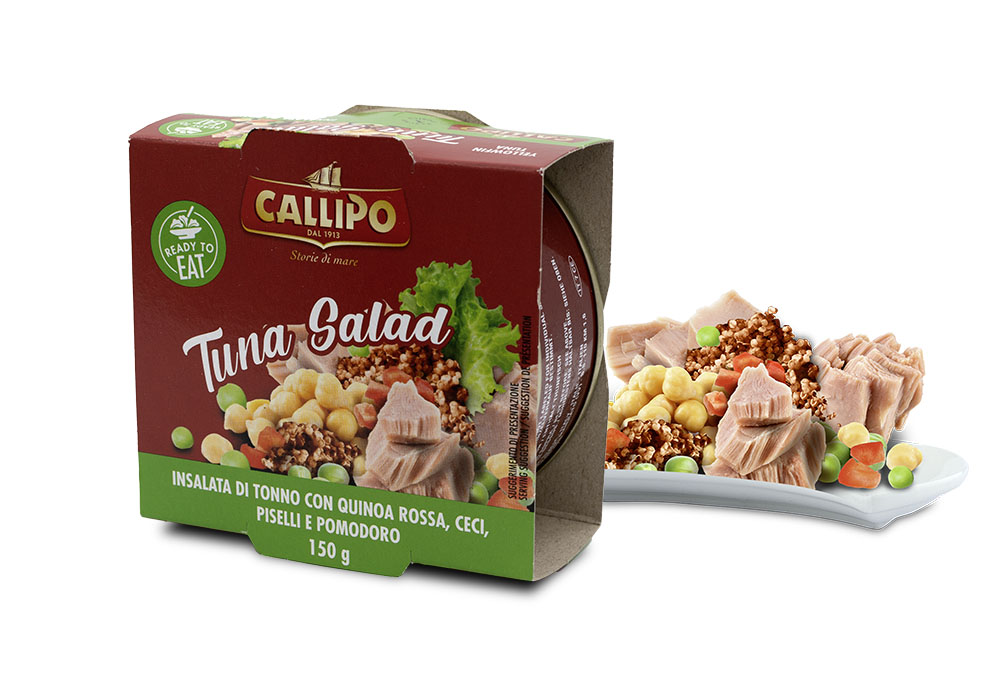 INSALATA CALLIPO TON/QUINOA/CECI/PIS.GR150