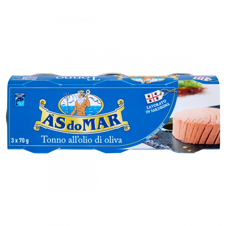 TONNO ASDOMAR GR.70X3 STRAPPO O.OLIVA