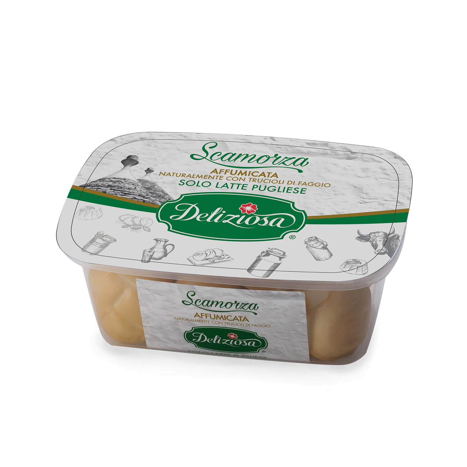 DELIZIOSA SCAMORZA AFFUMICATA AL KG.(VASC.KG.1,25)