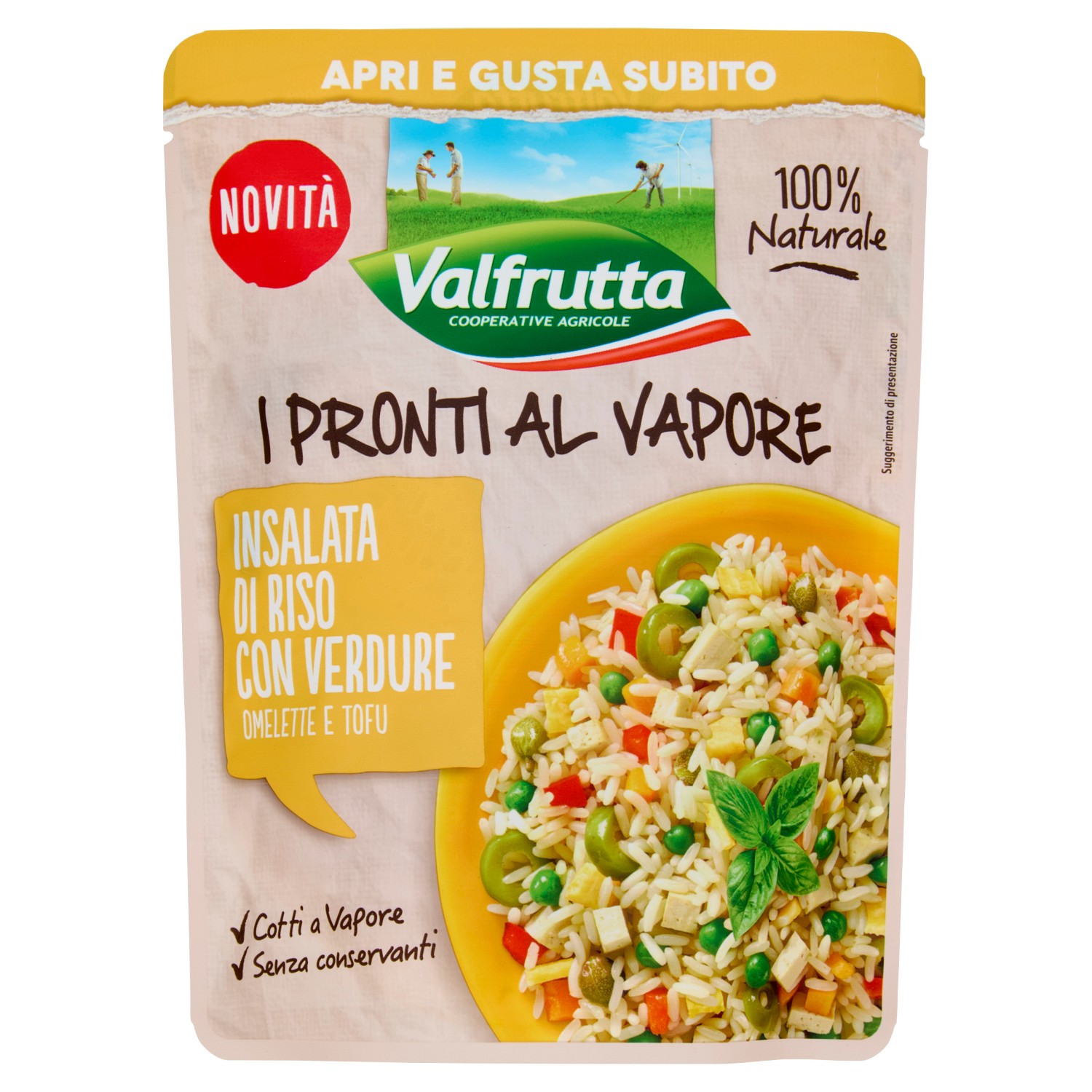 INSALATA DI RISO VALFRUTTA GR.220 BS A VAPORE