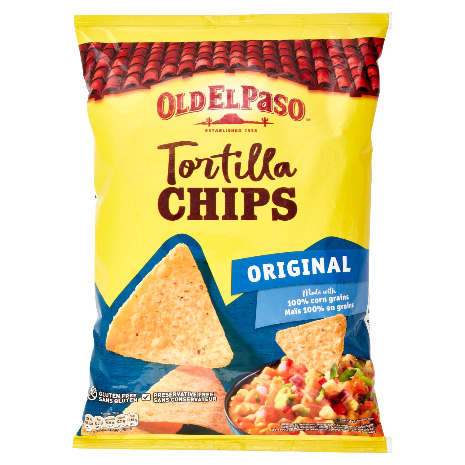OLD EL PASO TORTILLA CHIPS ORIGINAL GR.185