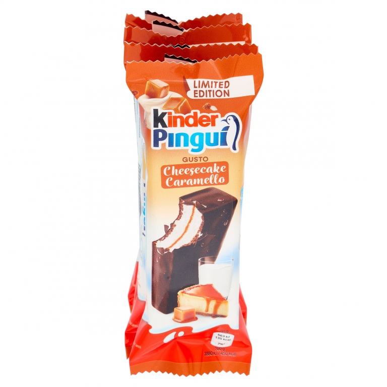 FERRERO KINDER PINGUI CARAMEL CHEESACAKE T4X9