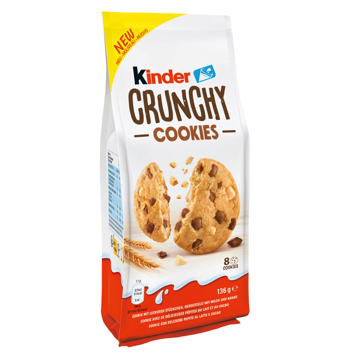 FERRERO CRUNCHY COOKIES GR.136X15