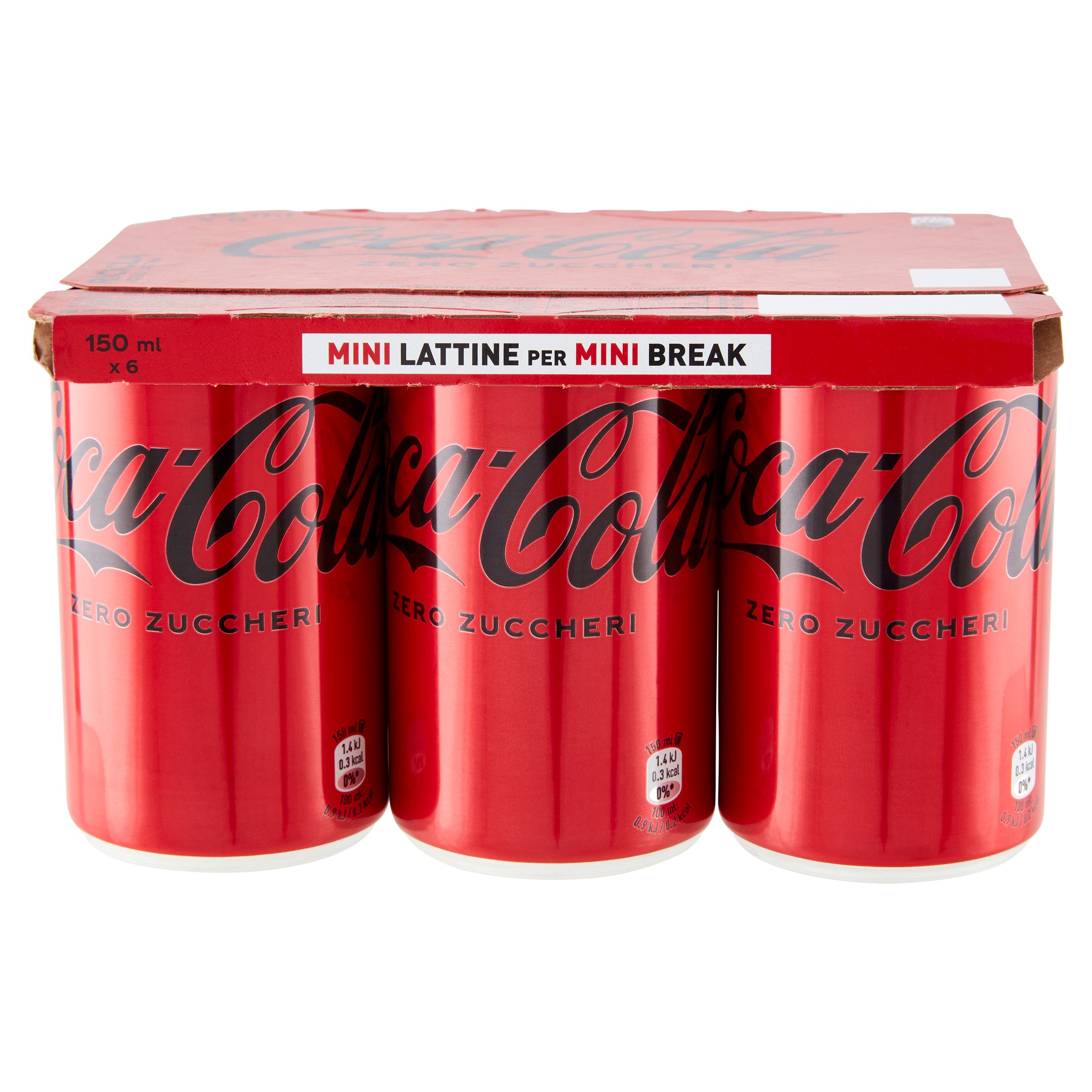 COCA COLA ZERO LATTINA MINICAN CL.15X6