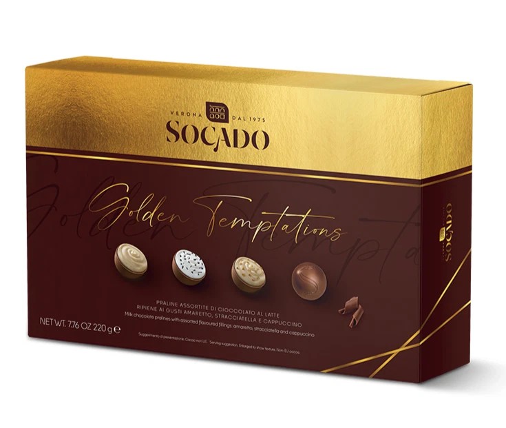 SOCADO PRALINE SCATOLA GOLDEN TEMPTATION GR.220