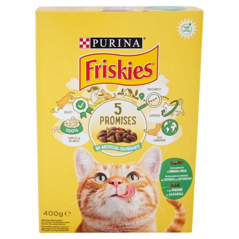 FRISKIES GATTO SECCO GR.400 CO/PO/VER