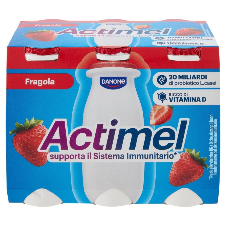 ACTIMEL FRAGOLA DANONE GR.100X6