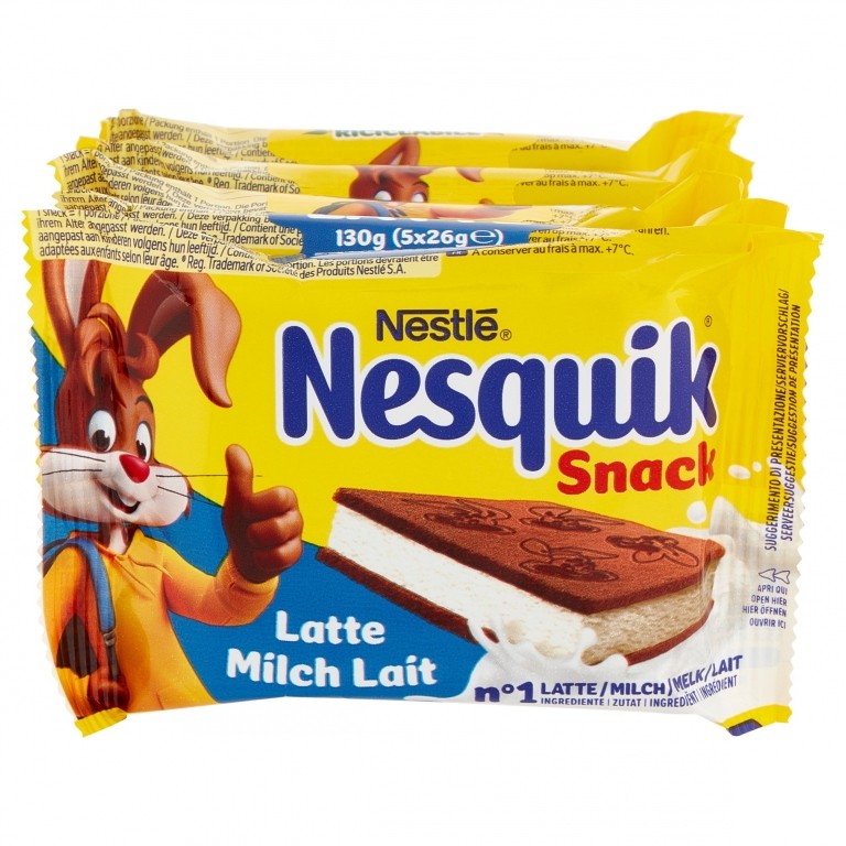 NESQUIK SNACK AL LATTE MPK GR.130