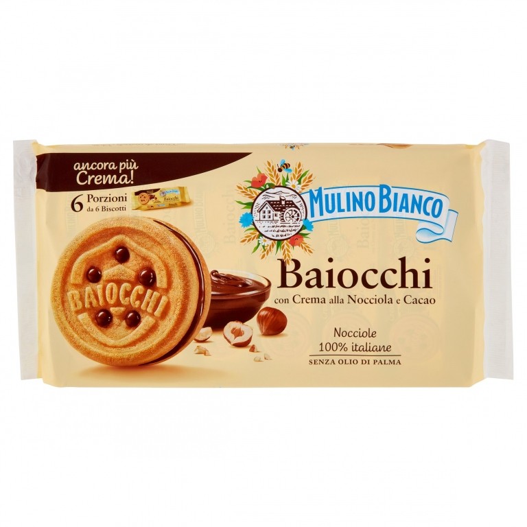 BISC. M.BIANCO BAIOCCHI SNACK NOCC.GR336