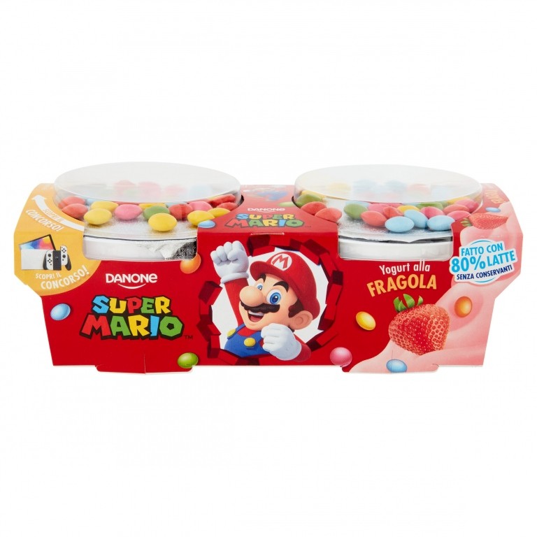 DANONE YOGOLOSO SUPERMARIO FRAGOLA GR.110X2