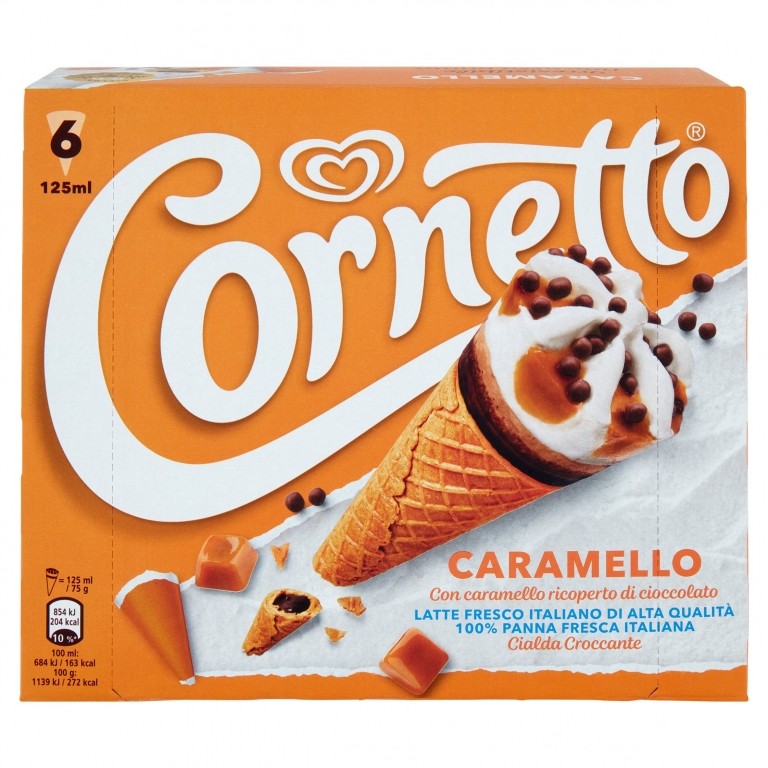 CORNETTO CARAMELLO ALGIDA NEW X6 G450