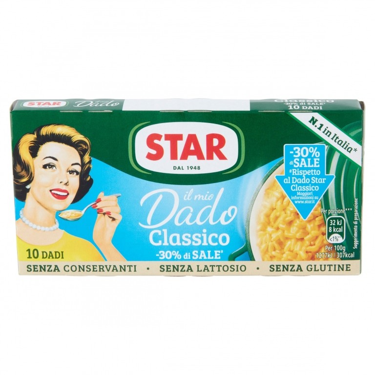 DADI STAR CLASSICO -30% DI SALE 10 CUB.GR100