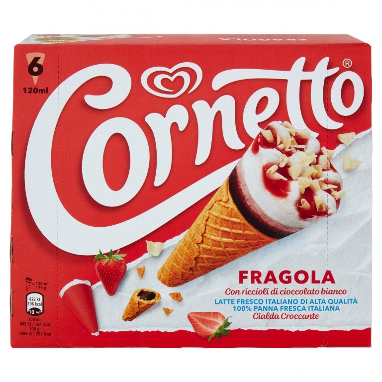 CORNETTO FRAGOLA ALIDA NEW X5 G450