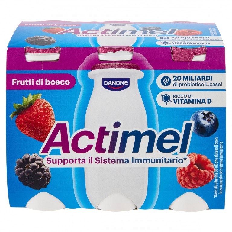 ACTIMEL FRUTTI BOSCO DANONE ML.100X6