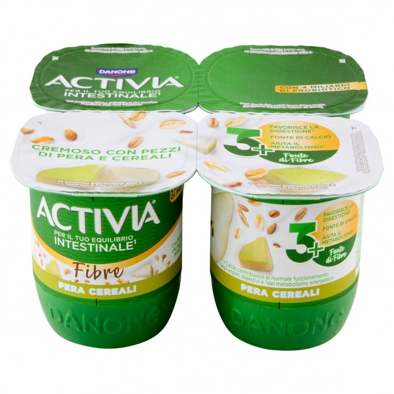 ACTIVIA FIBRE PERA CEREALI GR.125X4