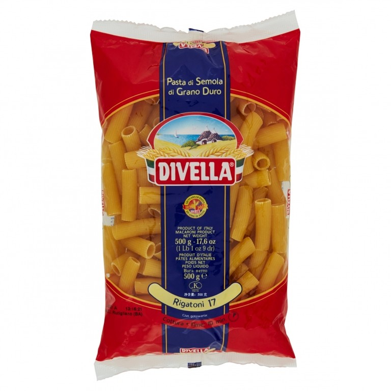 PASTA DIVELLA N.17 RIGATONI GR.500