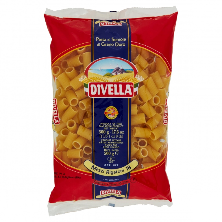 PASTA DIVELLA N.18 MEZ/RIGATONI GR.500