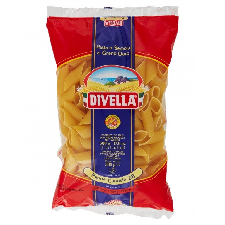PASTA DIVELLA N.28 PENNE CANDELA GR500