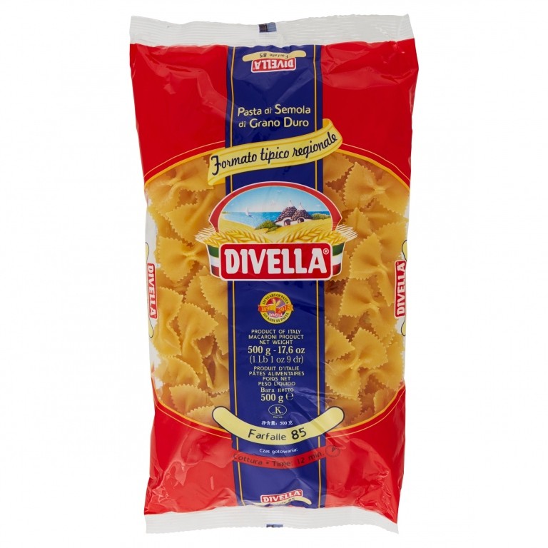 PASTA DIVELLA TIP.N.85 FARFALLE GR.500