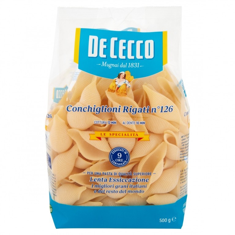 PASTA DE CECCO N.126 CONCHIGLIONI RIG.GR500