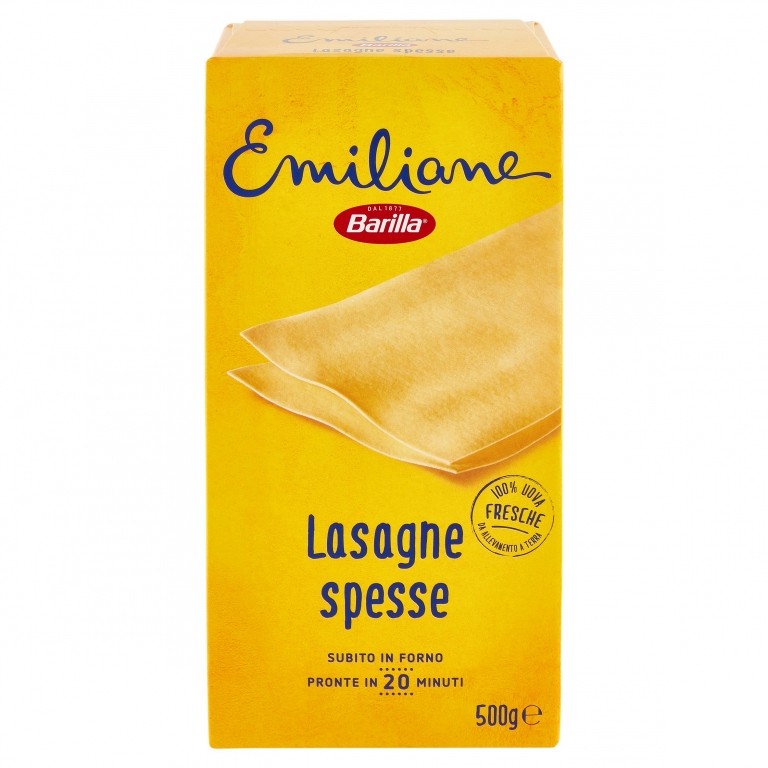 PASTA BARILLA UOVO N.199 LASAG.G.GR500