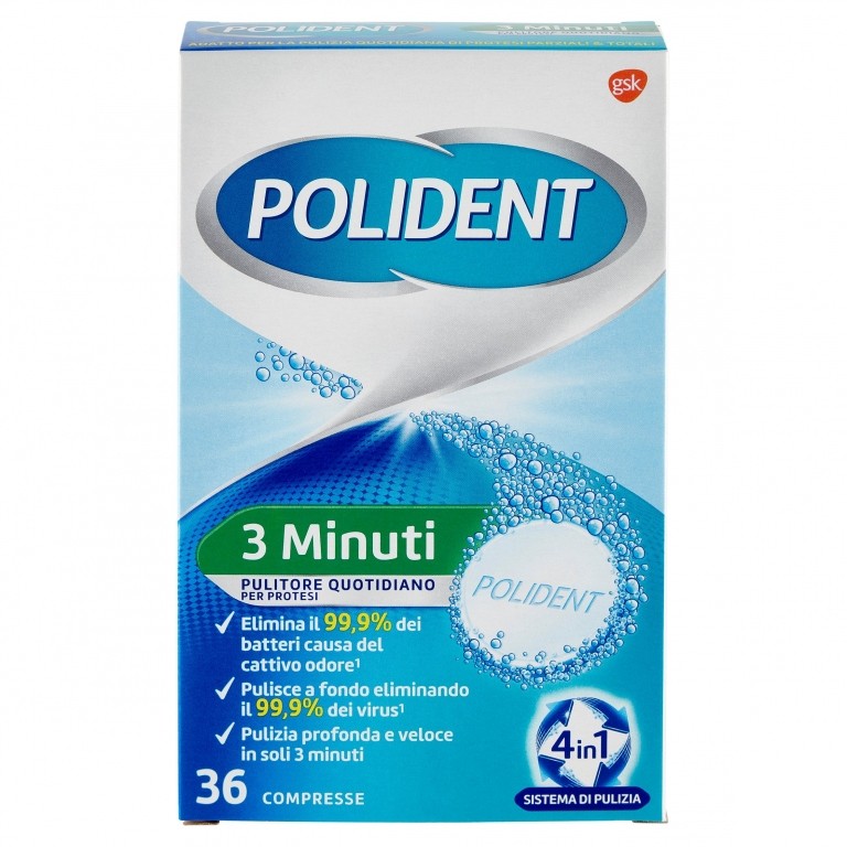 POLIDENT TABS PZ.36 3 MINUTI