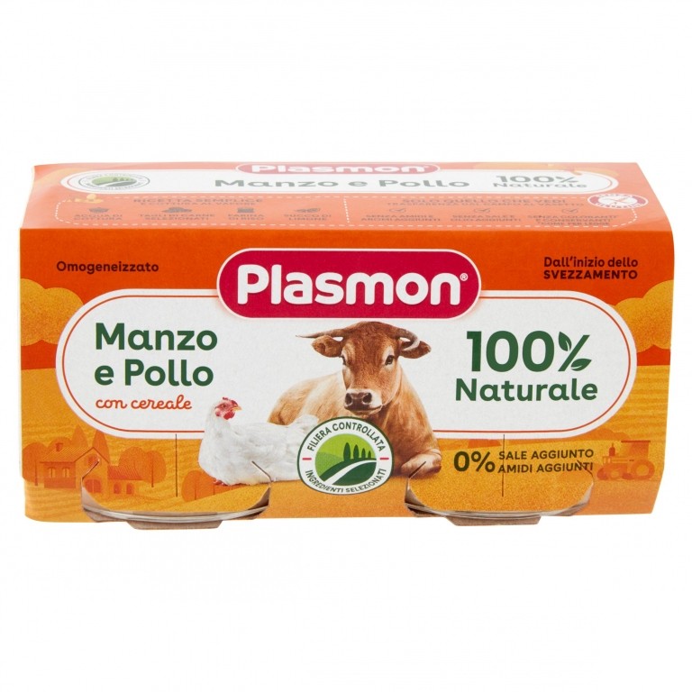 OMO PLASMON MAN/POLLO GR.80X2