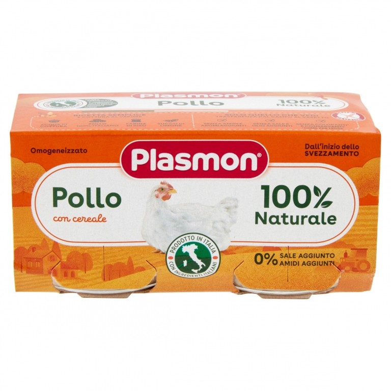 OMO PLASMON POLLO GR.80X2