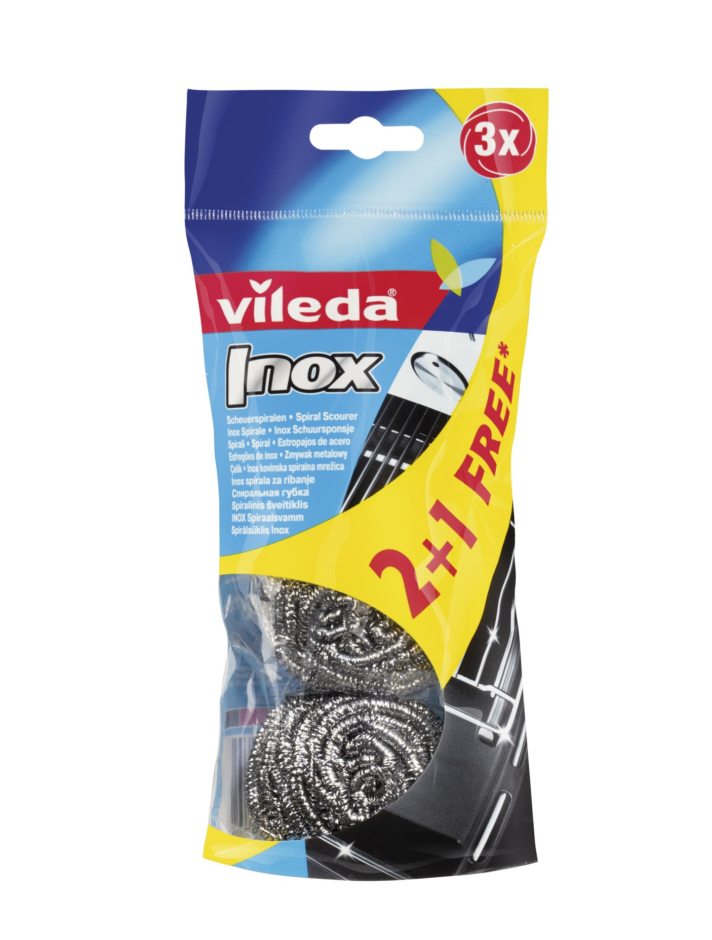 VILEDA PAGLIETTE INOX PZ.2+1