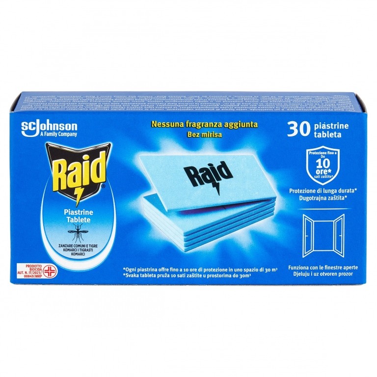 RAID PIASTRINE ZANZARE PZ 30