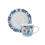 TAZZINA CAFFE'C/PIATTINO BLU PAGNOSSIN
