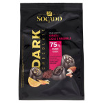 SOCADO PRALINE DARK 75% ARANCIA E MANDORLA GR.200